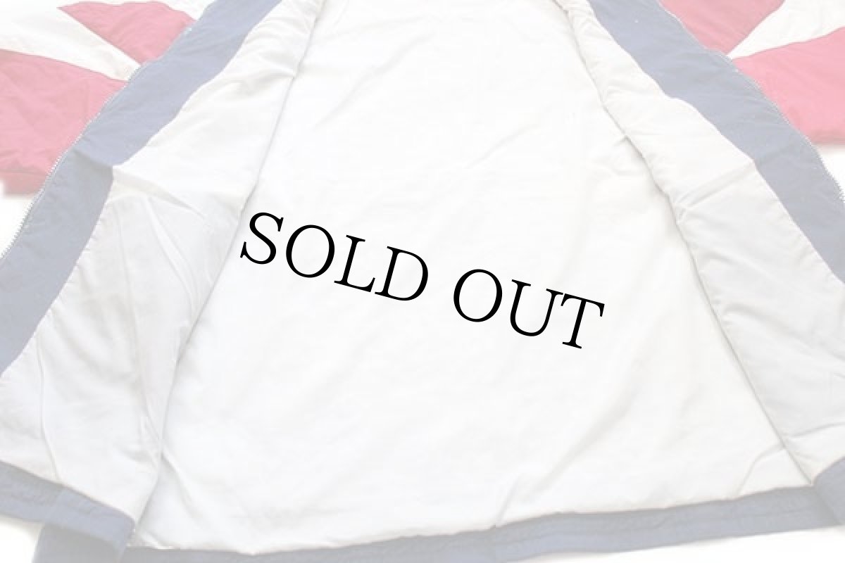 画像5: 90s adidasアディダス ロゴ刺繍 マルチカラー 切り替え 中綿入り ナイロンジャケット XL (5)