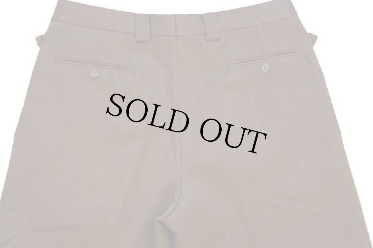 画像5: 80s イタリア製 Lessona ツータック スラックス ウィップコード ウールパンツ 茶×玉虫色 50 (5)