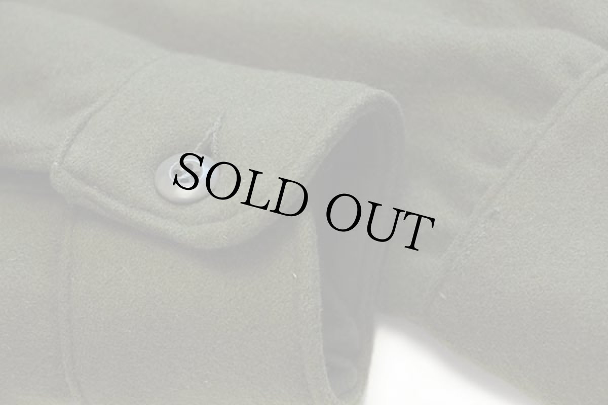 画像5: 80s 米軍 U.S.ARMY パッチ付き ウールシャツ オリーブグリーン M (5)