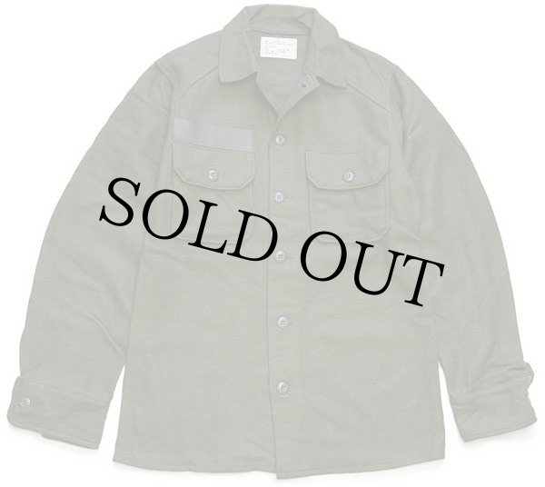 70s 米軍 U.S.ARMY ウールシャツ オリーブグリーン S - Sixpacjoe Web Shop