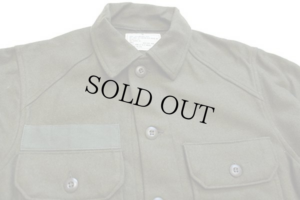 画像3: 70s 米軍 U.S.ARMY ウールシャツ オリーブグリーン S★A (3)