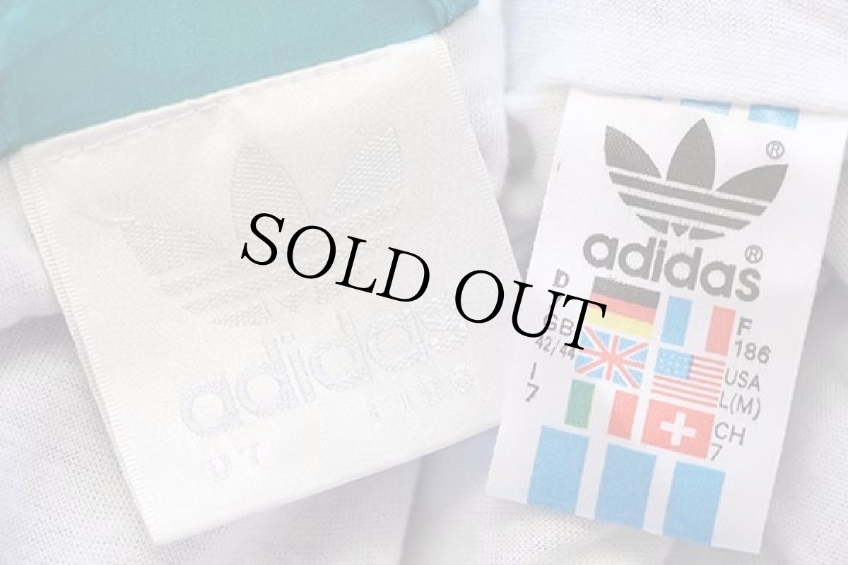 画像4: 90s adidasアディダス トレフォイル ロゴ刺繍 マルチカラー 切り替え ナイロンジャケット L★H (4)