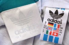 画像4: 90s adidasアディダス トレフォイル ロゴ刺繍 マルチカラー 切り替え ナイロンジャケット L★H (4)