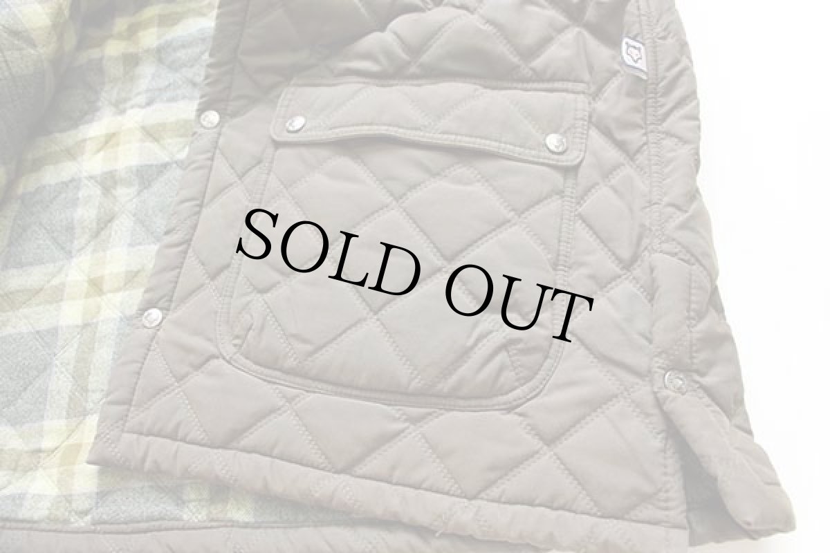 画像6: イタリア製 THE CRUEL By FUSARO チェックライナー キルティングジャケット グリーングレー XL (6)