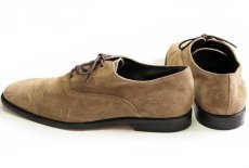 画像3: イタリア製 TOD'Sトッズ ストレートチップ スエード レザーシューズ グレーベージュ 7.5★革靴 (3)