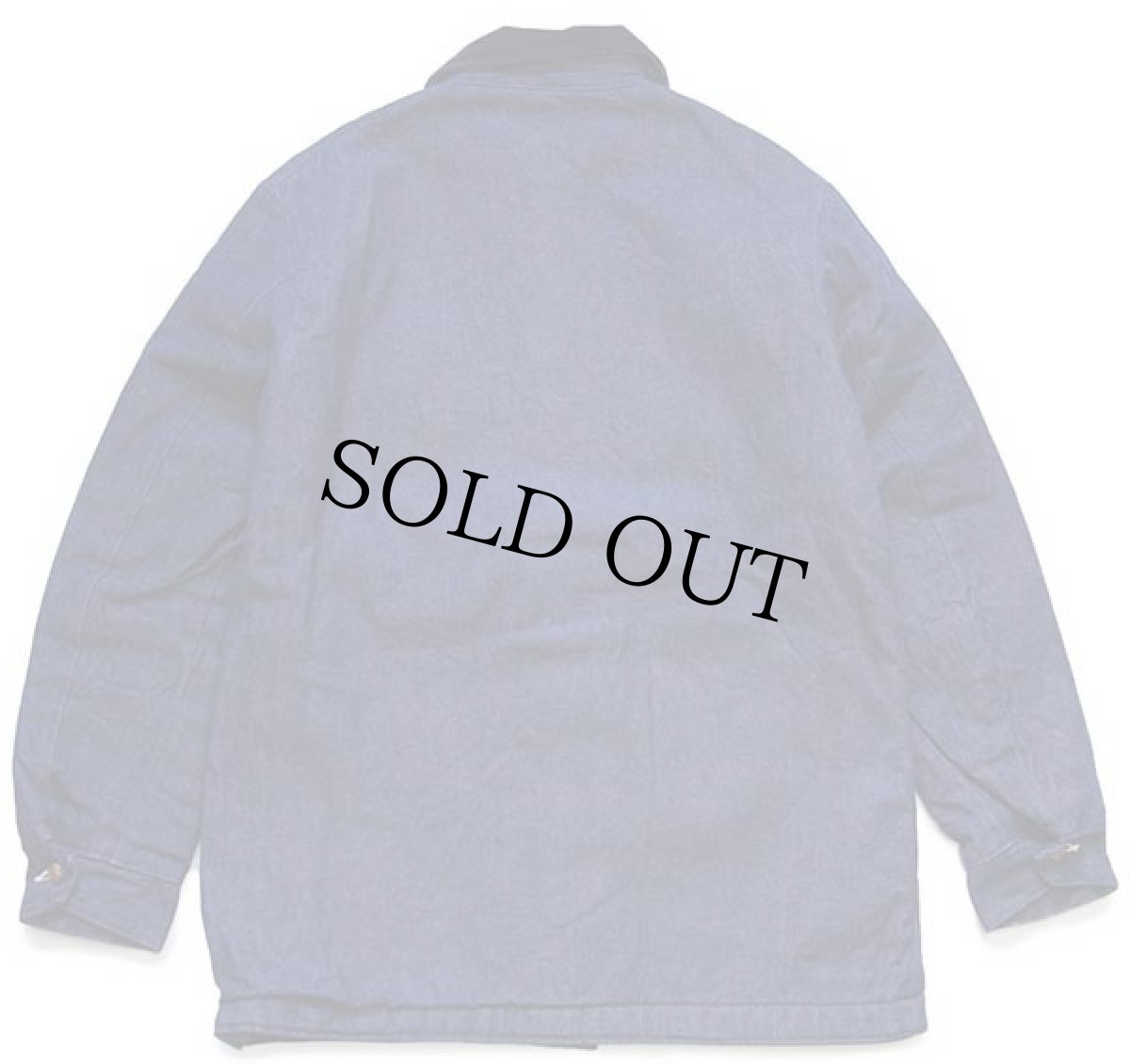 画像2: 70s UNKNOWN ブランケットライナー バットダイ デニム カバーオール カスタム (2)