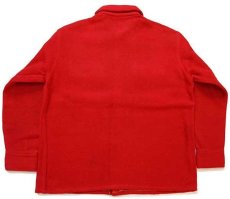 画像2: 40s SPORTCLAD ウール シャツジャケット 赤 XL (2)