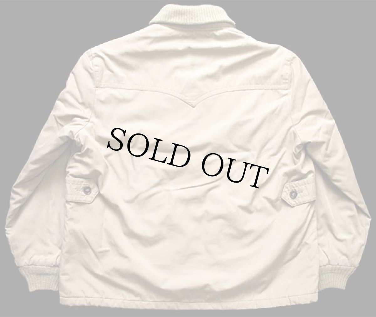 画像2: 70s alleson キルティングライナー ファラオコート グレーベージュ 50 (2)