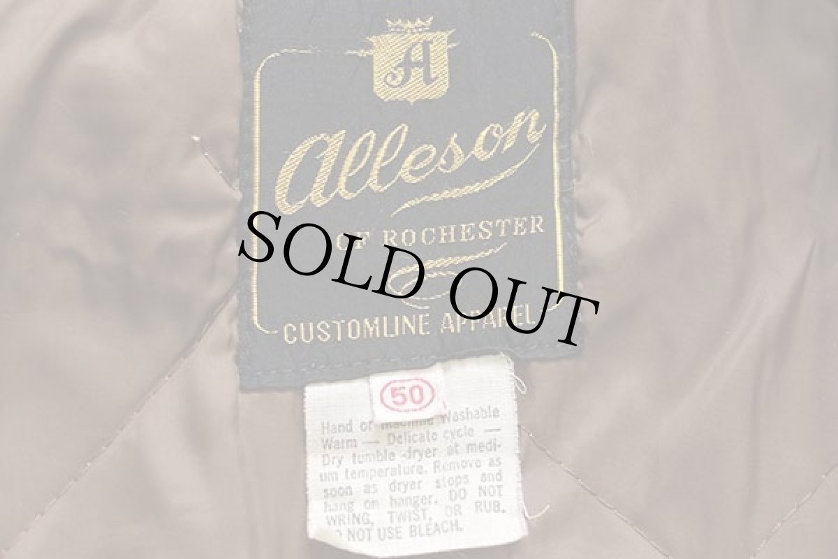 画像4: 70s alleson キルティングライナー ファラオコート グレーベージュ 50 (4)