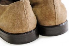 画像8: イタリア製 TOD'Sトッズ ストレートチップ スエード レザーシューズ グレーベージュ 7.5★革靴 (8)