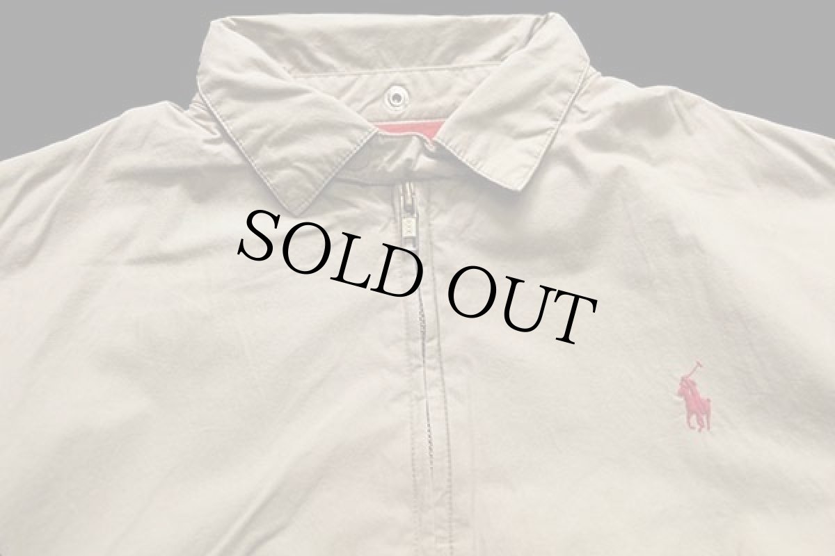 画像3: 90s ポロ ラルフローレン ワンポイント チンスト付き フランネルライナー コットンポプリン ジャケット タン S (3)