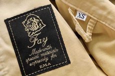 画像4: イタリア製 Fay チンスト付き コットン キャンバス ファイヤーマンコート タン★ジャケット (4)