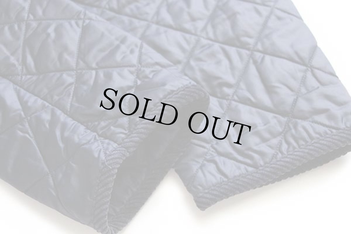 画像7: FERREA ナイロン キルティングジャケット 紺 S (7)