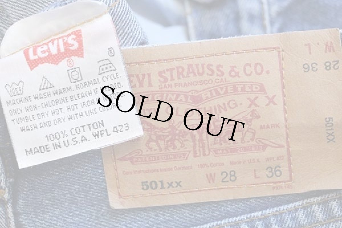画像6: 90s USA製 Levi'sリーバイス 501 デニムパンツ w28 L36 (6)