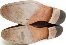 画像4: イタリア製 TOD'Sトッズ ストレートチップ スエード レザーシューズ グレーベージュ 7.5★革靴 (4)