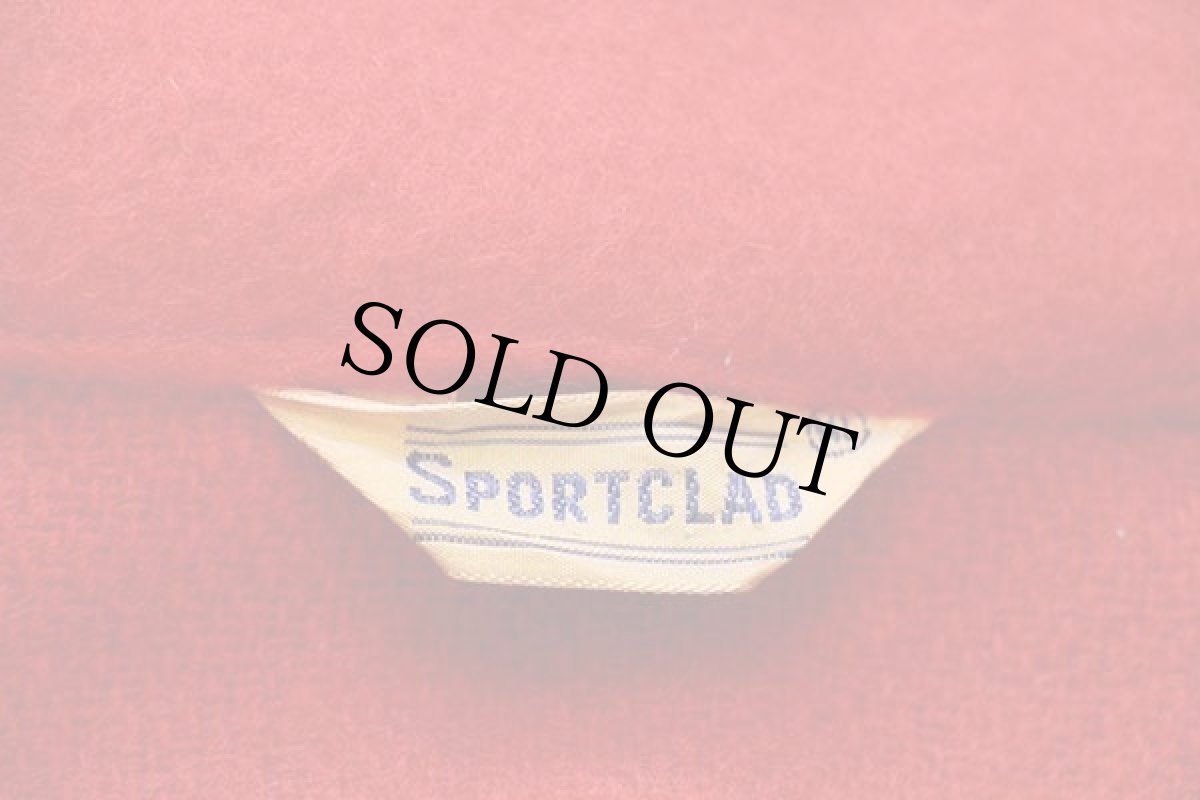 画像4: 40s SPORTCLAD ウール シャツジャケット 赤 XL (4)