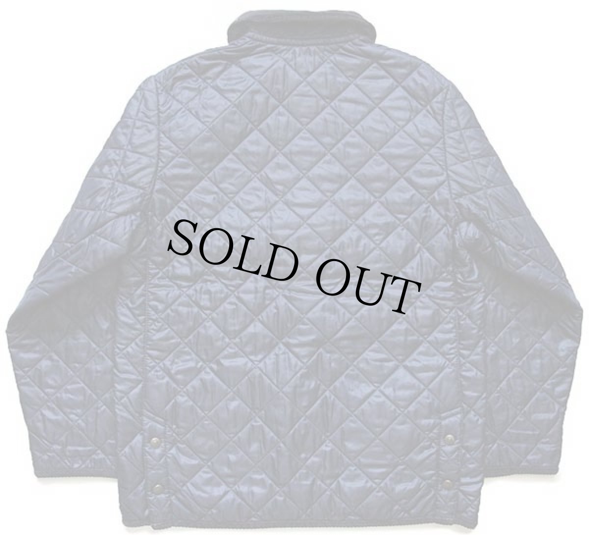 画像2: FERREA ナイロン キルティングジャケット 紺 S (2)