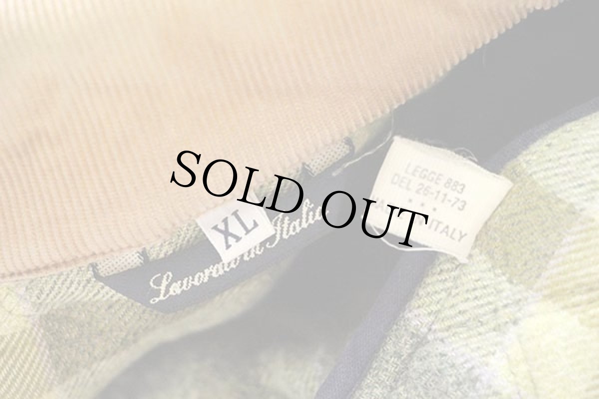 画像4: イタリア製 THE CRUEL By FUSARO チェックライナー キルティングジャケット グリーングレー XL (4)