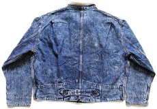 画像2: 80s USA製 Levi'sリーバイス 75073 ケミカルウォッシュ デニムジャケット L★アシッド (2)