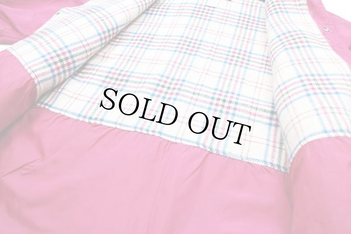 画像7: 80s USA製 Woolrichウールリッチ タータンチェック ウールライナー マウンテンパーカー ピンク W-L (7)