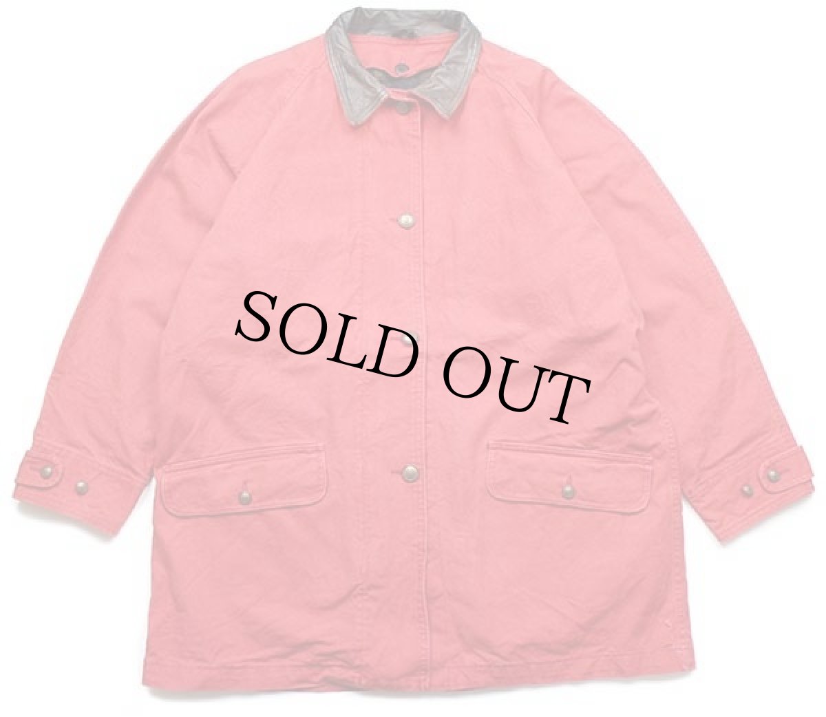 画像1: 90s USA製 Talbots フォークロア柄 ウールライナー コットン キャンバス フィールドコート 赤 M★ジャケット (1)