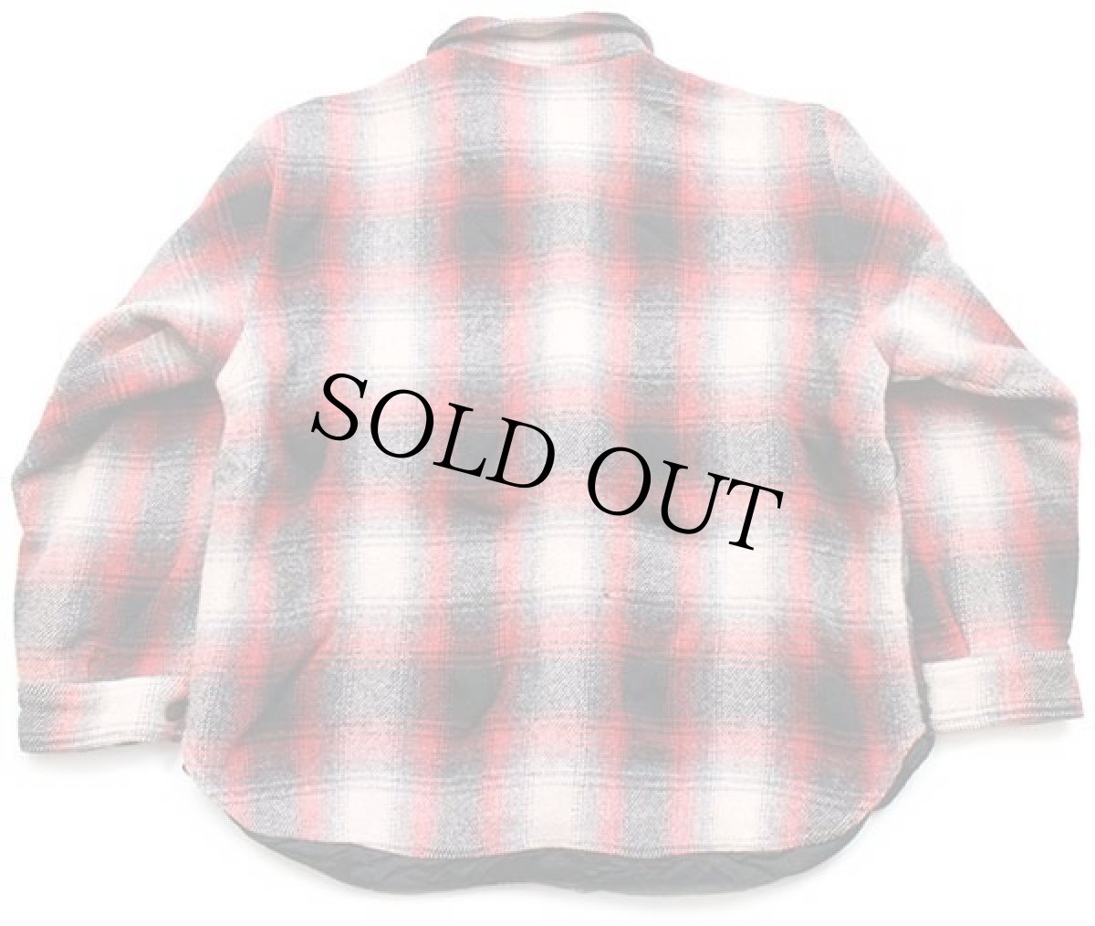 画像2: 90s ブルガリア製 LIFES ADVENTURES オンブレチェック キルティングライナー ウール混 シャツジャケット L (2)