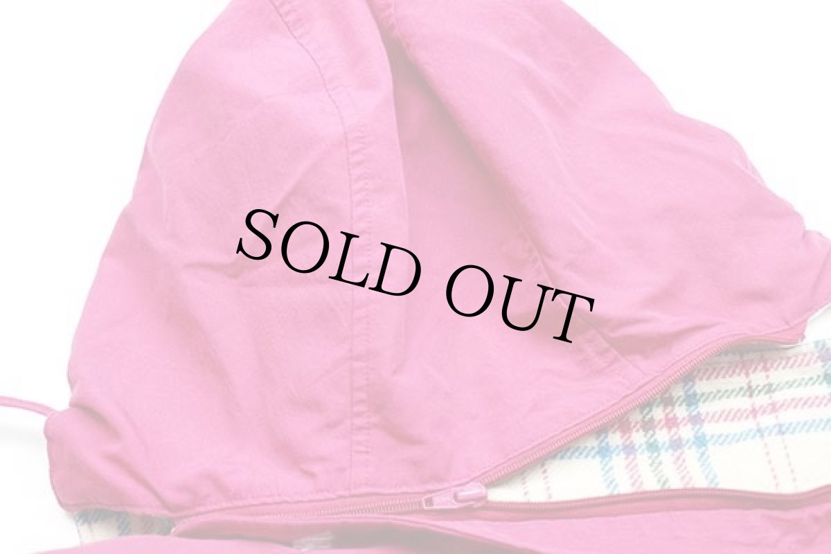 画像6: 80s USA製 Woolrichウールリッチ タータンチェック ウールライナー マウンテンパーカー ピンク W-L (6)