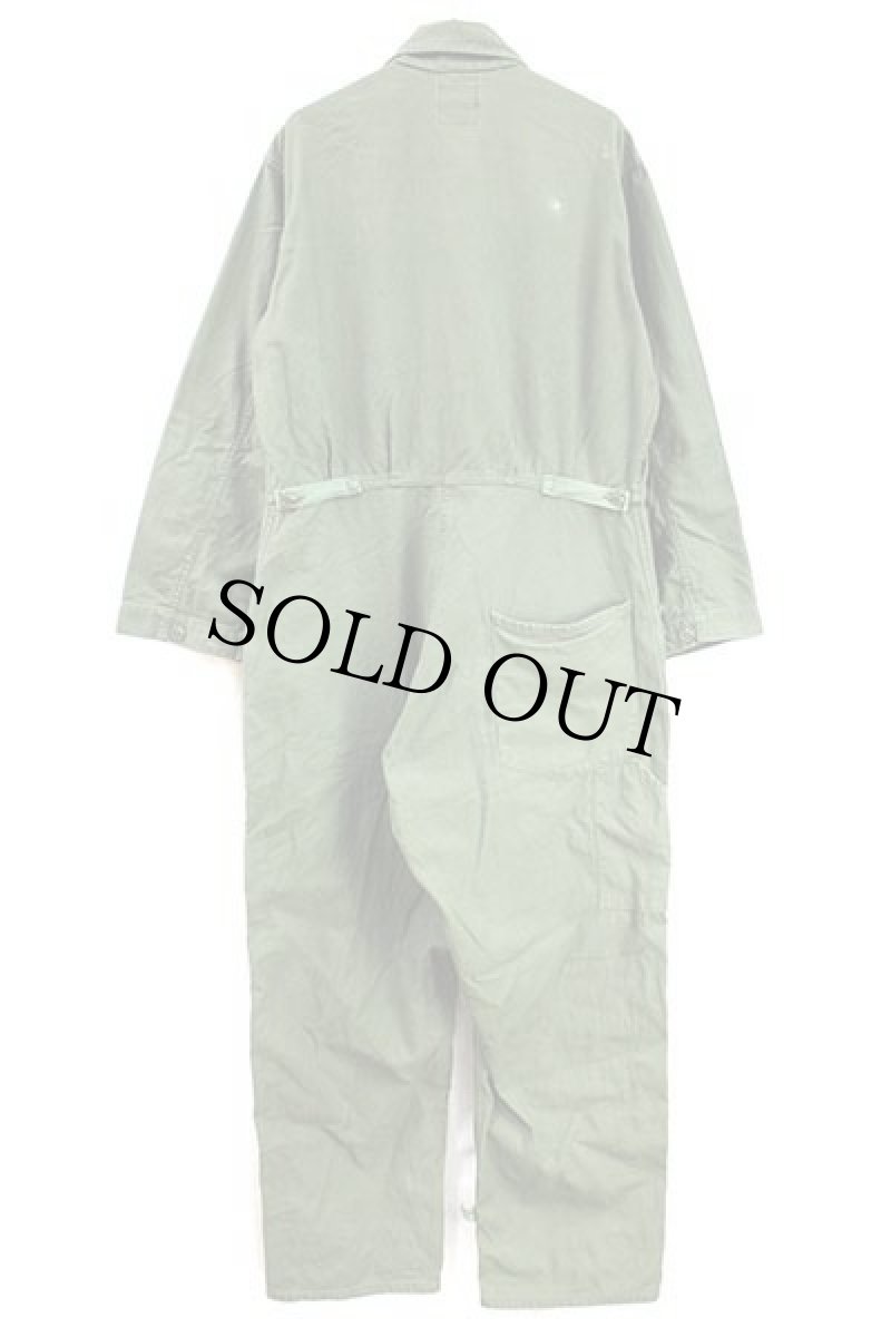 画像3: 80s 米軍 U.S.ARMY コットンサテン カバーオール オールインワン オリーブグリーン L★02 つなぎ (3)