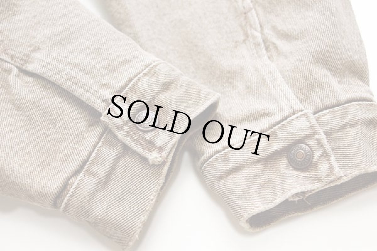 画像8: 90s USA製 Levi'sリーバイス 70617 ネイティブ柄 ブランケットライナー カラーデニムジャケット 4ポケット 茶 (8)