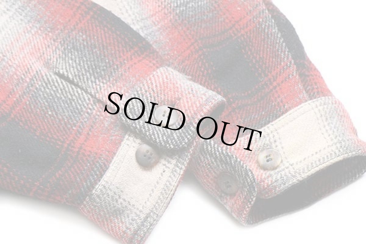 画像7: 90s ブルガリア製 LIFES ADVENTURES オンブレチェック キルティングライナー ウール混 シャツジャケット L (7)