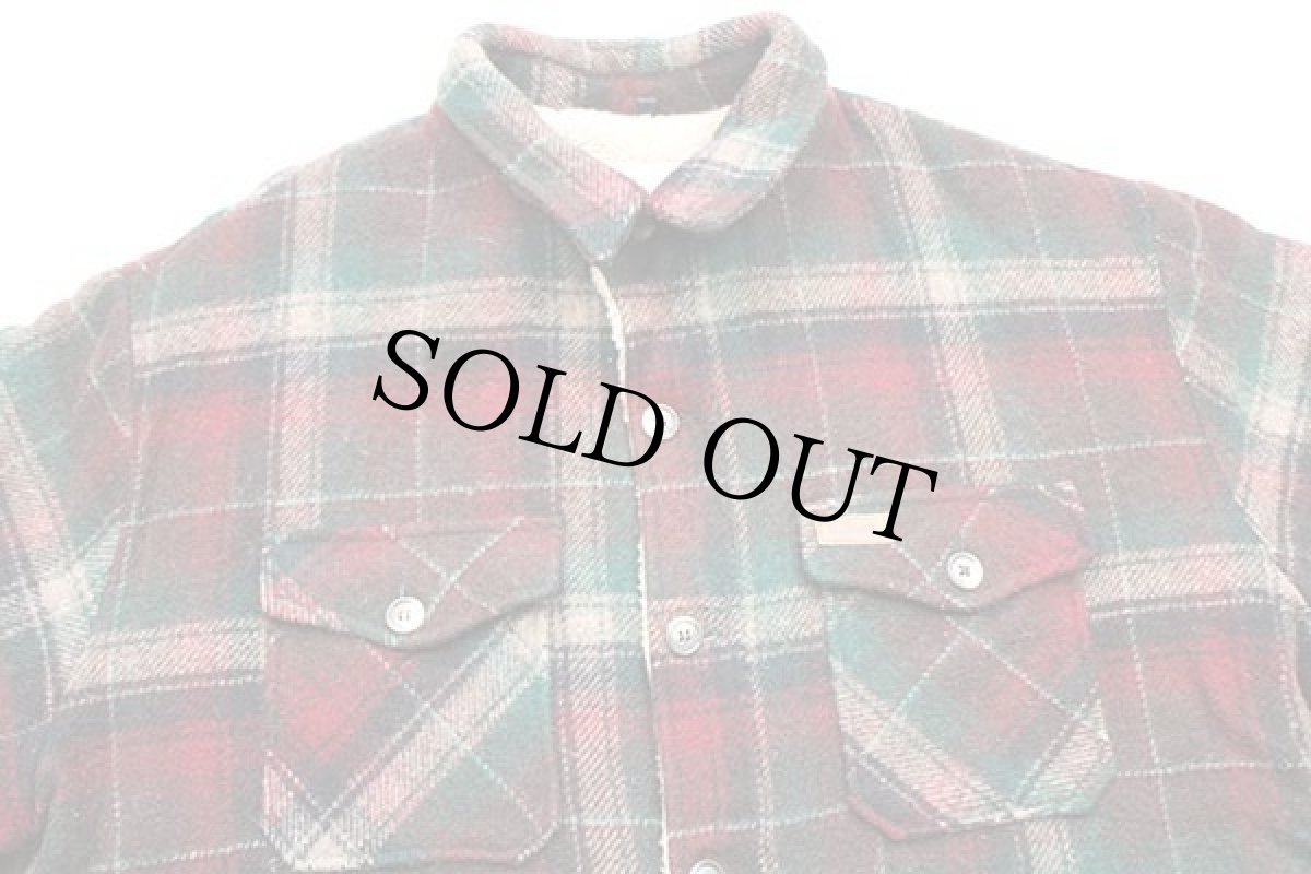 画像3: 90s USA製 Woolrichウールリッチ タータンチェック パイル フリースライナー ウールジャケット XL (3)