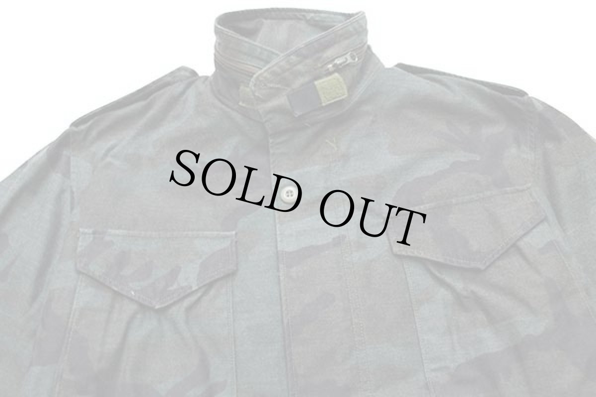 画像3: 90s 米軍 U.S.ARMY ウッドランドカモ M-65 フィールドジャケット 後染め カスタム M-R (3)