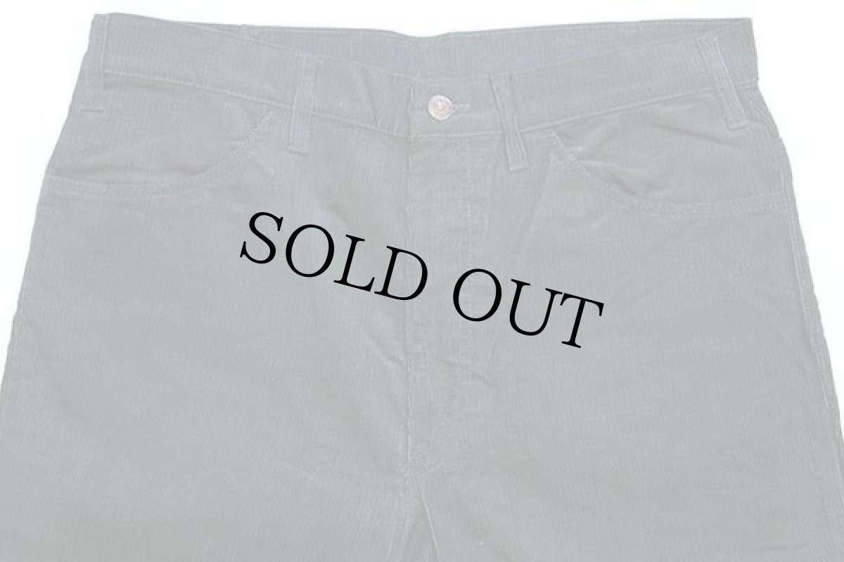 画像4: デッドストック★70s USA製 Levi'sリーバイス 646 コーデュロイパンツ 深緑 w36 L32★ベルボトム (4)