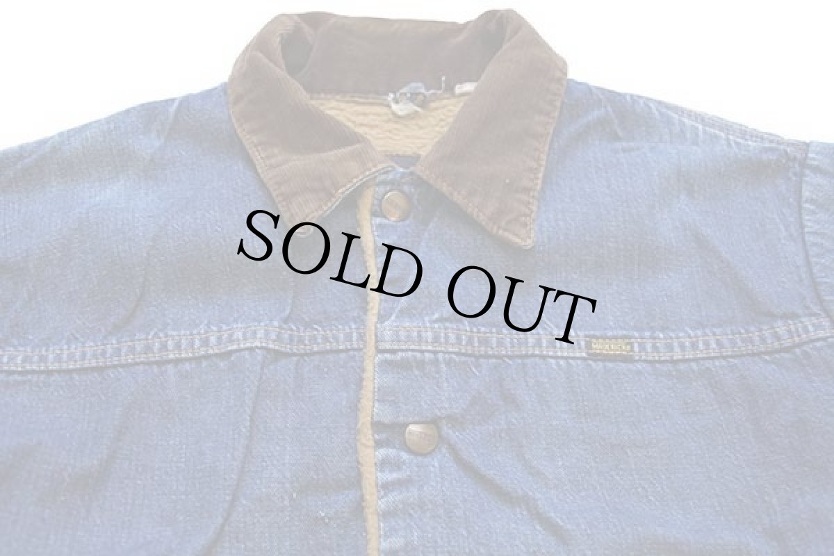 画像3: 70s USA製 BLUE BELL MAVERICKマーベリック ボアライナー デニムジャケット (3)