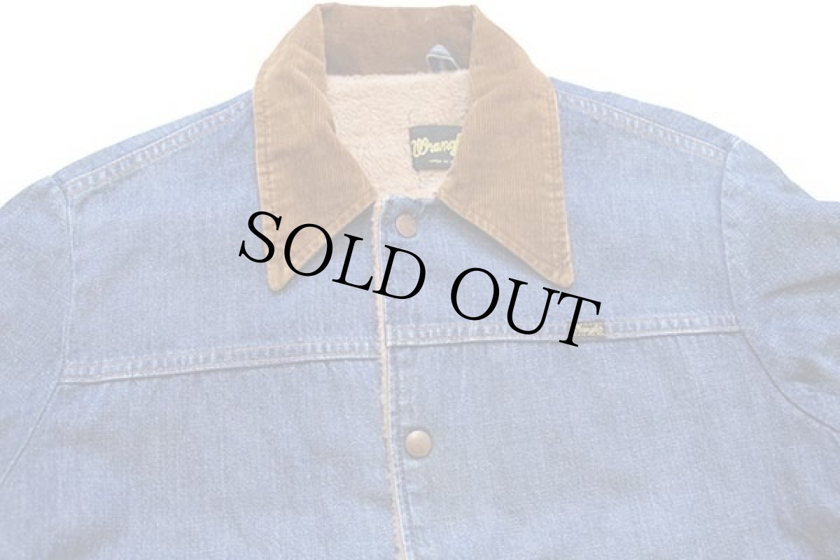 画像3: 70s USA製 Wranglerラングラー ボアライナー デニムジャケット★A (3)
