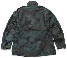 画像2: 90s 米軍 U.S.ARMY ウッドランドカモ M-65 フィールドジャケット 後染め カスタム M-R (2)