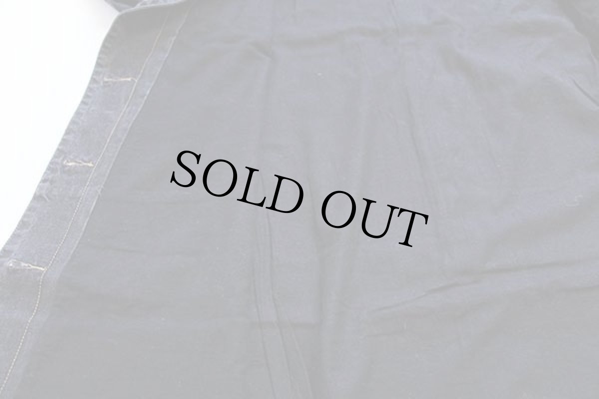 画像6: UNKNOWN ロング ブラック デニムコート 46/48 (6)