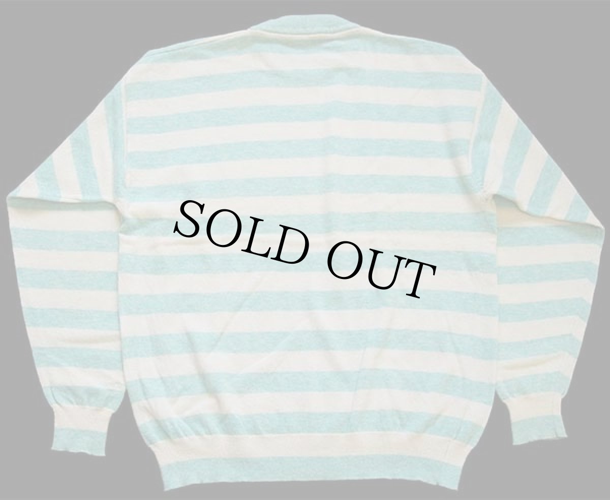 画像2: MarcO'Polo ボーダー ラムウールニット セーター ライトブルー×アイボリー (2)