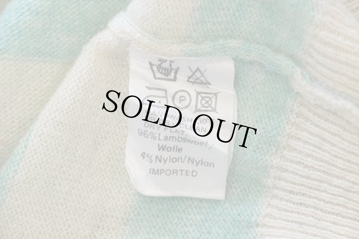 画像4: MarcO'Polo ボーダー ラムウールニット セーター ライトブルー×アイボリー (4)