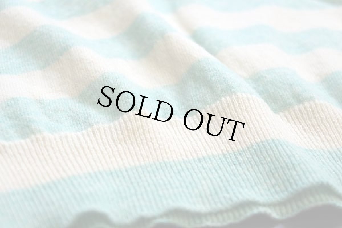 画像5: MarcO'Polo ボーダー ラムウールニット セーター ライトブルー×アイボリー (5)