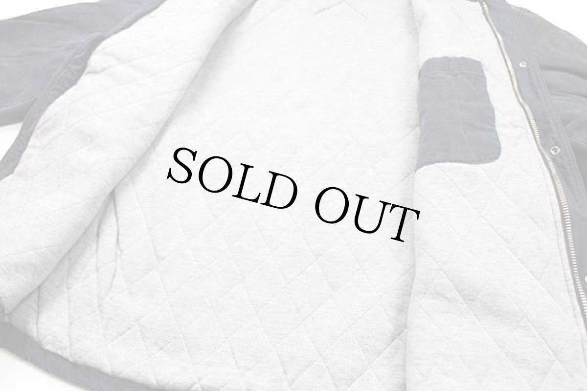 画像7: 90s CONVERSEコンバース スウェット キルティングライナー ダックジャケット 紺 (7)