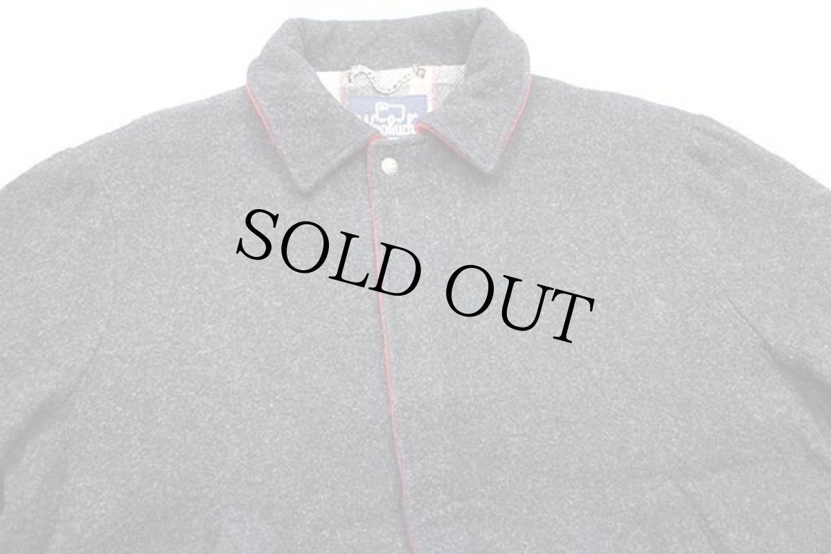 画像3: 80s USA製 Woolrichウールリッチ チェックライナー ウールジャケット チャコールグレー XL (3)