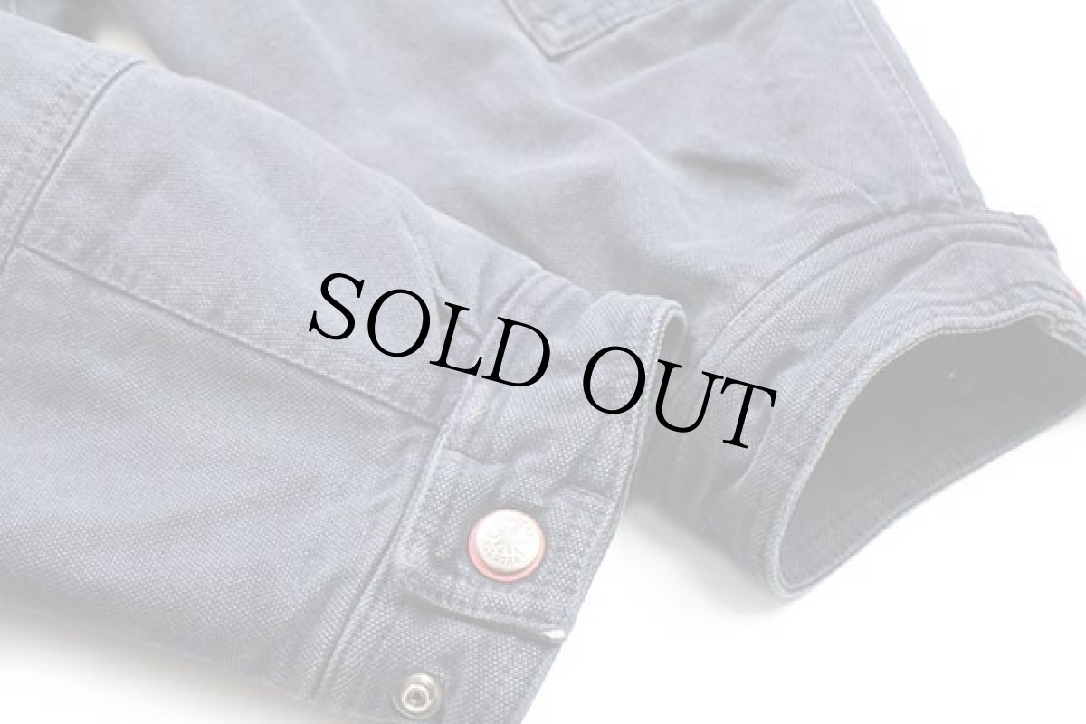 画像9: 90s CONVERSEコンバース スウェット キルティングライナー ダックジャケット 紺 (9)