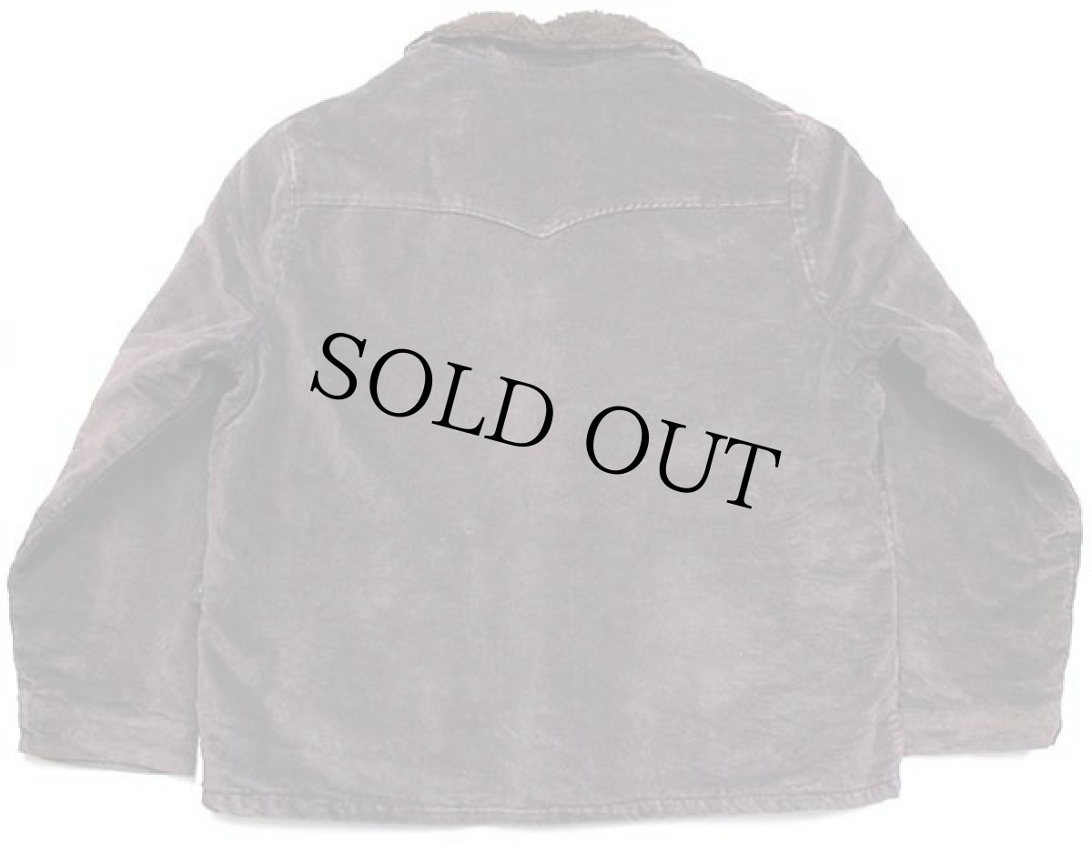 画像2: 70s USA製 Wranglerラングラー ボアライナー コーデュロイ ランチコート 焦げ茶 XL (2)