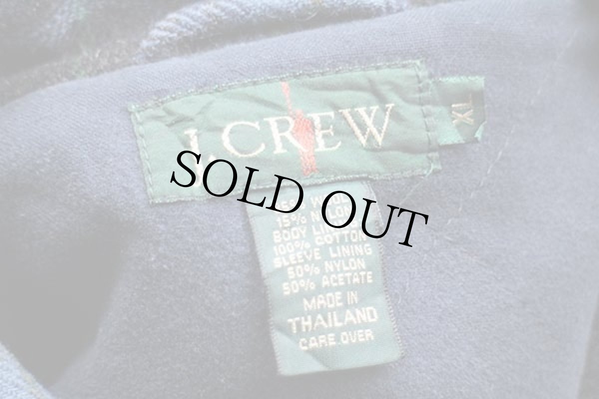 画像4: 90s J.CREW タータンチェック ウールジャケット XL (4)