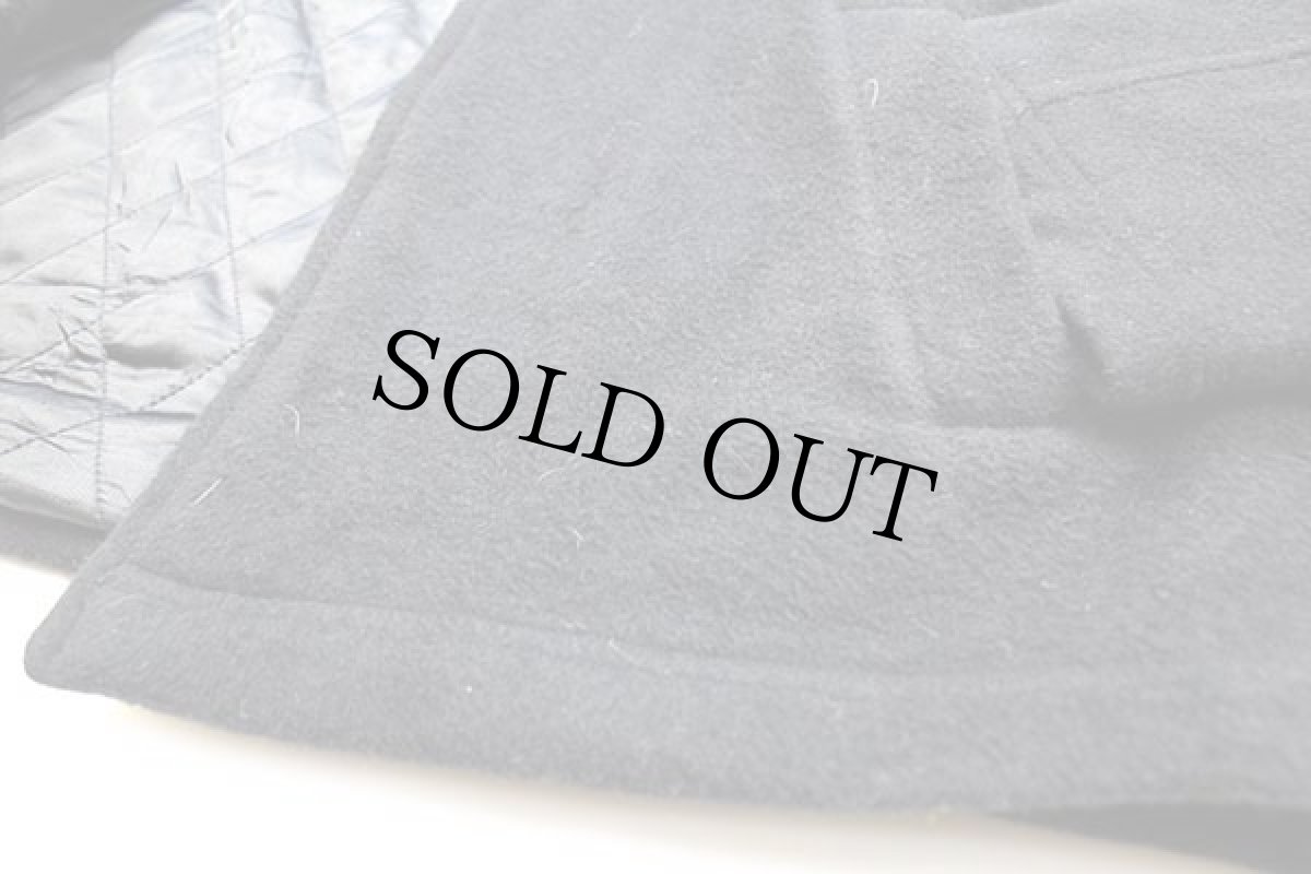 画像6: L.L.Bean 無地 Thinsulate キルティングライナー ウールジャケット 濃紺 L-T (6)