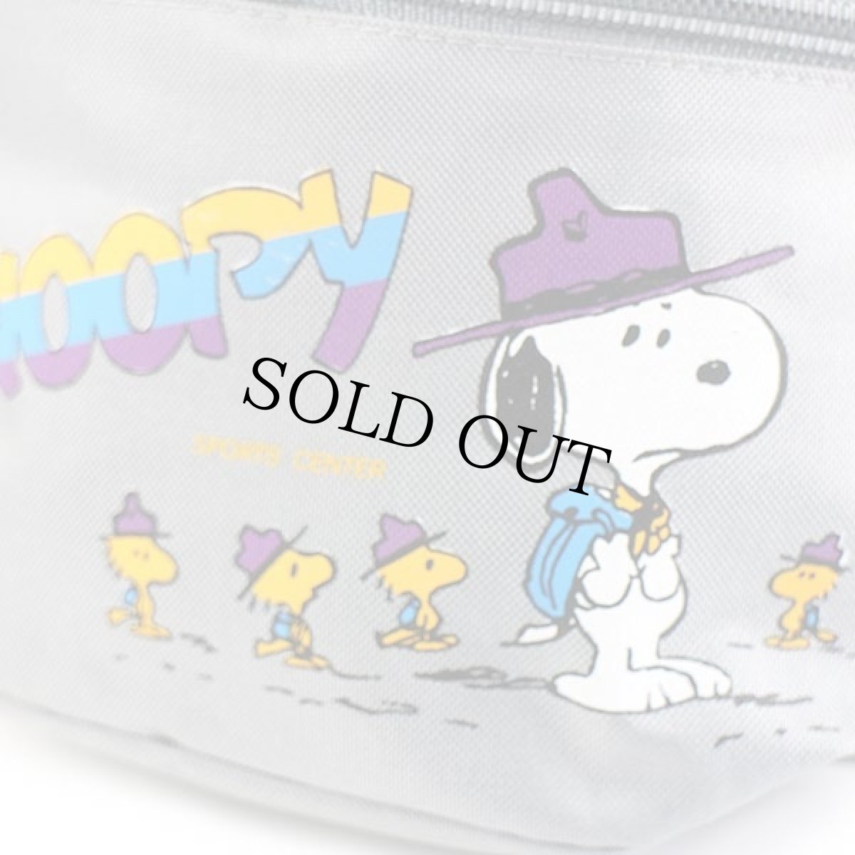 画像6: デッドストック★80s SNOOPY スヌーピー ウッドストック ツートン ナイロン ウエストポーチ★ウエストバッグ (6)