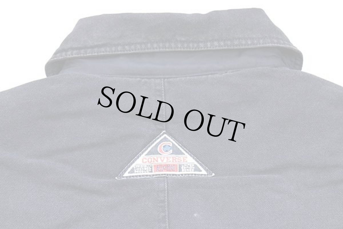 画像3: 90s CONVERSEコンバース スウェット キルティングライナー ダックジャケット 紺 (3)