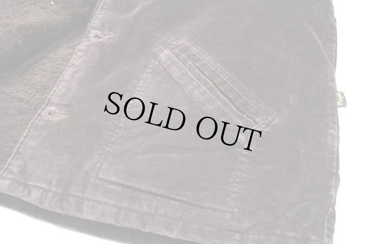 画像7: 70s USA製 Wranglerラングラー ボアライナー コーデュロイ ランチコート 焦げ茶 XL (7)