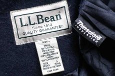 画像4: L.L.Bean 無地 Thinsulate キルティングライナー ウールジャケット 濃紺 L-T (4)